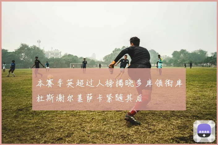 本赛季英超过人榜揭晓多库领衔库杜斯谢尔基萨卡紧随其后